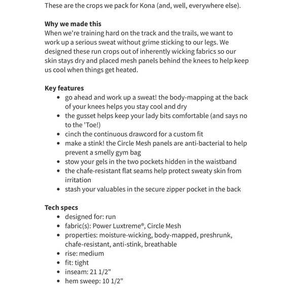 Lululemon Run Inspire Crop II Leggings Women’s Size 8 Purple Pink Colorblock - Picture 13 of 15